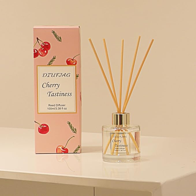 100ml Scent Diffuser with 6 Fiber Sticks, 3.5 oz Reed Diffuser Set Aromatherapy - Image 4