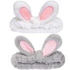 musejoy 2 Pcs Headband Bunny Ears Headband Cute Spa Headbands by musejoy