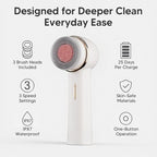 Electric Facial Cleansing Brush, Rechargeable Waterproof Dual Rotating Face - Image 6