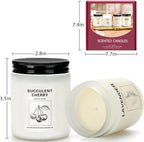 Soy Wax Scented Candle Gift Set, 4 Pack Lavender, Vanilla Scents, Long Lasting - Image 6