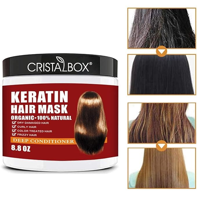 Keratin Hair Mask, Keratin Hair Treatment 250g Hair Mask - Image 3