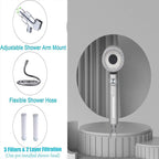 Shower Head with Handheld, Shower Heads High Pressure, High Flow Even with Low - Image 8