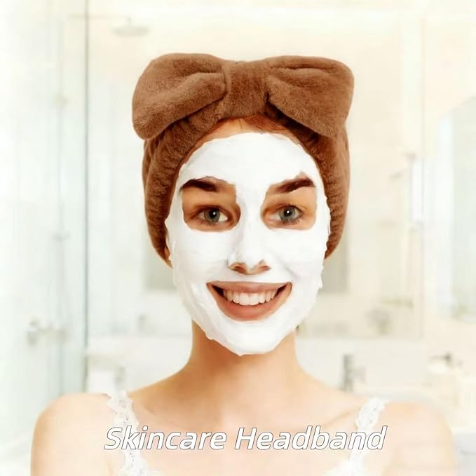 7 Pcs Spa Set, Facial Headband and Wristband Set, Skincare Accessories - Image 4