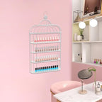 Nail Polish Organizer Wall Mounted, 4-Tier Nail Polish Storage Rack, Metal Nail - Image 9