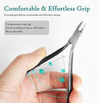Cuticle Nippers Kit: Precision Coated Stainless Steel Cuticle Trimmer Remover - Image 2