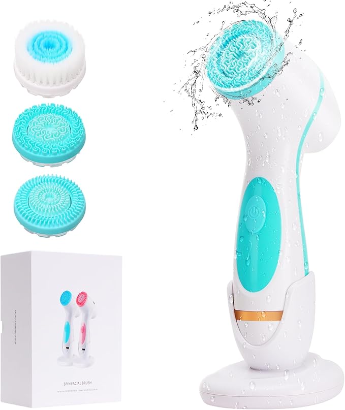 Facial Cleansing Brush, 3 in 1 Electric Face Scrubber by DotPet