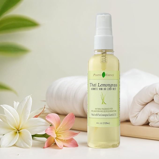 Thai Lemongrass Linen and Room Spray, Natural Air Freshener Made - Image 4