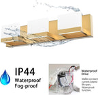 Tipace Gold Bathroom Vanity Light Fixtures Modern LED 3 Lights Vanity Light - Image 5