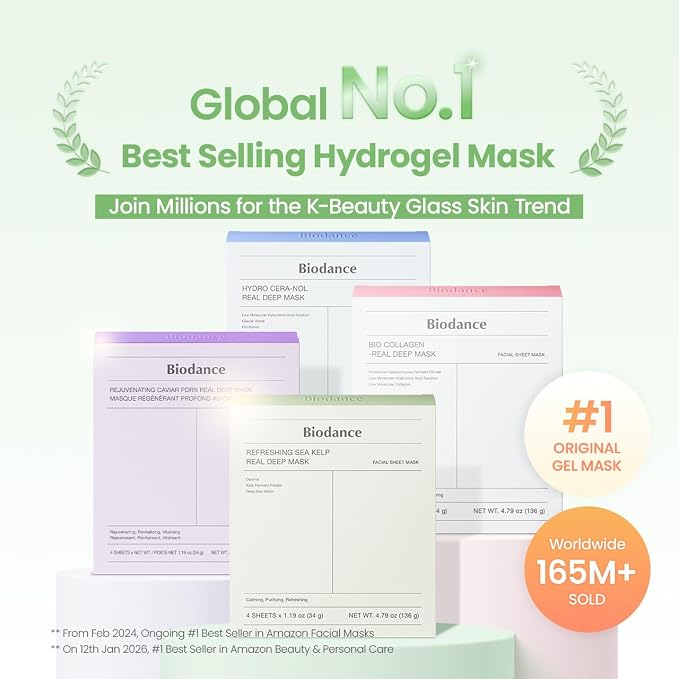 BIODANCE Refreshing Sea kelp Real Deep Mask, Overnight Hydrogel Face Mask - Image 2