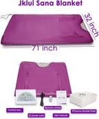 Sauna Blanket Detox Upgrade Zippers Far Infrared Sauna Blanket Body Sauna - Image 5