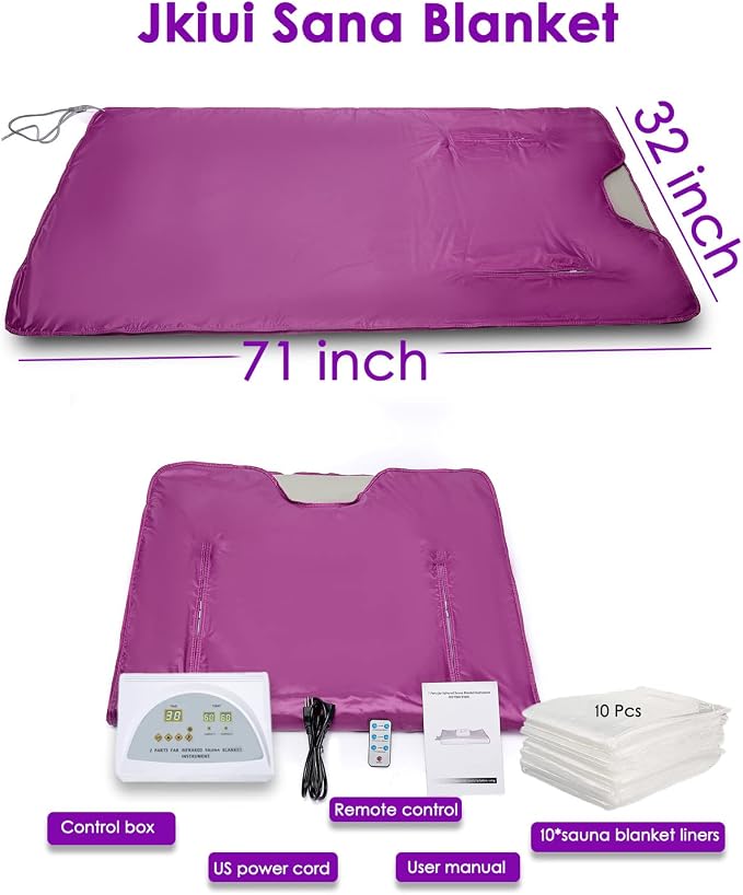 Sauna Blanket Detox Upgrade Zippers Far Infrared Sauna Blanket Body Sauna - Image 5