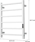 Heated Towel Racks for Bathroom, Wall Mounted Electric Towel Warmer Racks - Image 4
