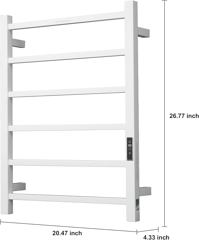 Heated Towel Racks for Bathroom, Wall Mounted Electric Towel Warmer Racks - Image 4