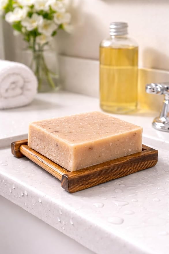 Oatmeal Goat Milk Soap Bars 3 Pack 4.25oz Each - Image 5