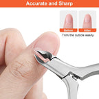 CGBE Cuticle Trimmer, 3/4 Jaw Extremely Sharp Cuticle Nippers, Professional - Image 4