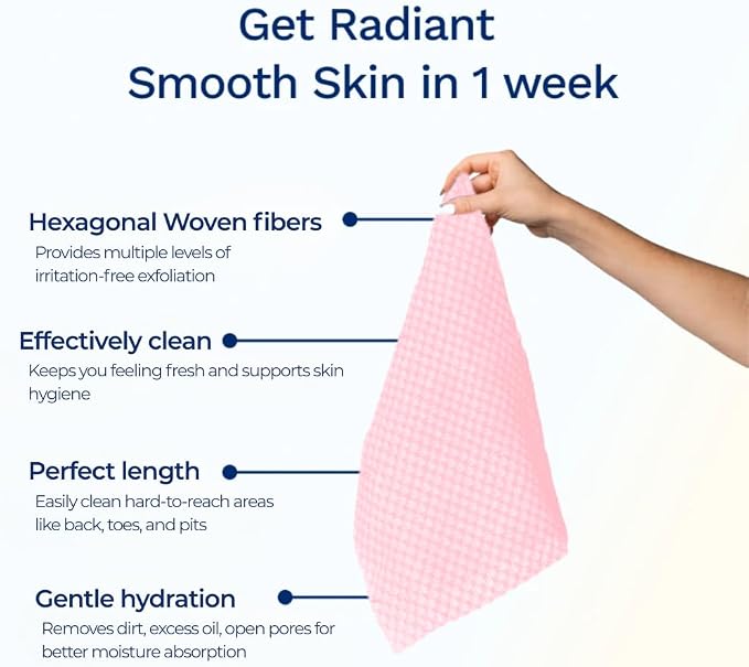 Sima Brand Exfoliating Washcloth Face & Body Scrub Towel - Image 6