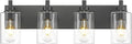 4-Light Bathroom Light Fixtures, Modern Vanity Lighting Fixtures Over Mirror by Metwet