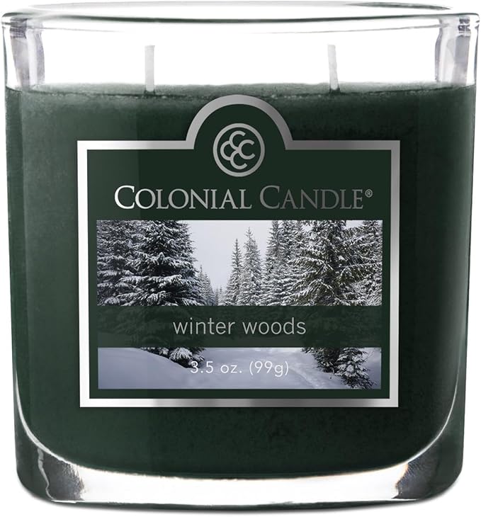 Colonial Candle Winter Woods Scented Jar Candle, 2 Wick, 3.5 oz, Mottled Wax by ColonialCandle
