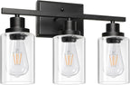 Ascher Bathroom Vanity Light Fixtures, 3 Light Wall Sconces Lighting - Image 9