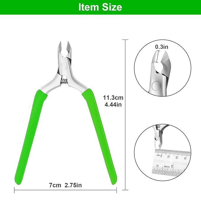 CGBE Cuticle Trimmer, 3/4 Jaw Extremely Sharp Cuticle Nippers, Professional - Image 7