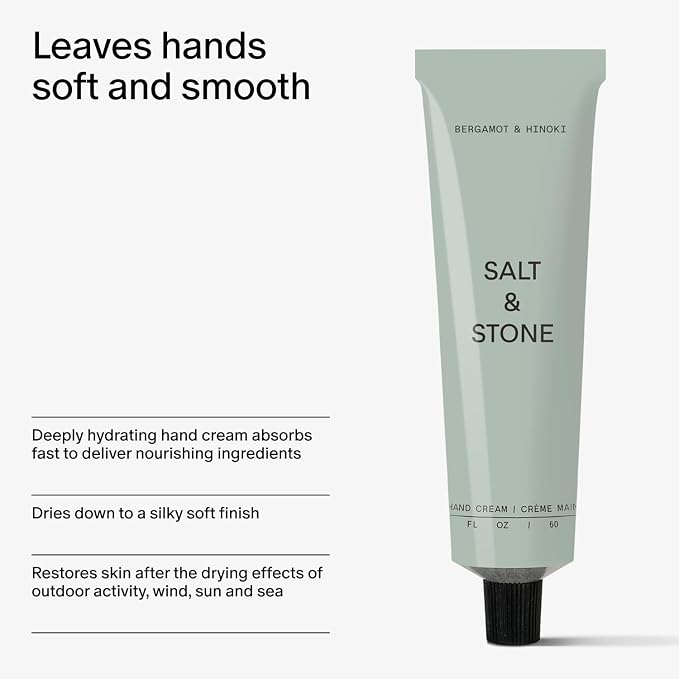 Salt & Stone Hand Cream for Women & Men | Hydrates, Nourishes & Softens Skin | - Image 5