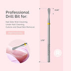 MelodySusie Cuticle Clean Nail Drill Bit 3/32'', Professional Safety Carbide - Image 3