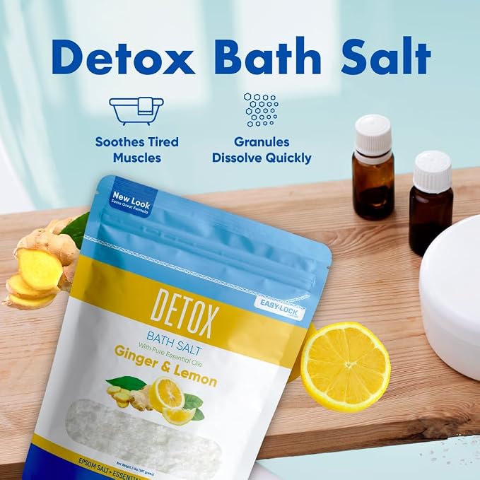 Detox Bath Salt 32 Ounces USP Grade Epsom Salt - Image 5