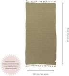 InfuseZen Stonewashed Turkish Bath & Beach Towel –100% Organic Turkish Cotton - Image 3