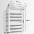 Tower Warmer Rack, 6 Bars Stainless Steel Wall Mounted Electric Heated Towel - Image 7