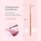 MelodySusie Cuticle Clean Nail Drill Bit 3/32'', Professional Safety Carbide - Image 3