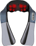 Neck Massager with Heat, Shiatsu Shoulder and Back Massager, Electric Kneading by HELPHIER