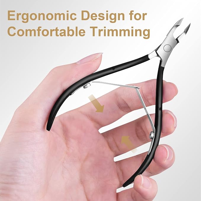 Easkep Cuticle Trimmer and Pusher, Professional Stainless Steel Cuticle Cutter - Image 4