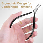Easkep Cuticle Trimmer and Pusher, Professional Stainless Steel Cuticle Cutter - Image 4