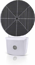 Night Lights Auto Sensor Black Aesthetic Night Light Lines Perspective Box by Home+L6