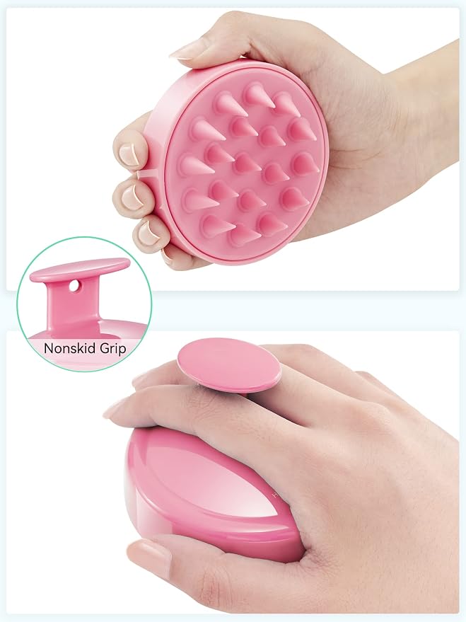 HEETA Scalp Massager Hair Growth, Soft Silicone Scalp Scrubber Shampoo Brush - Image 2