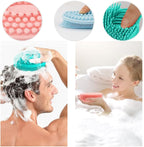 3 Pack Silicone Body Scrubber, Soft Silicone Loofah Exfoliating Body Scrubber - Image 4