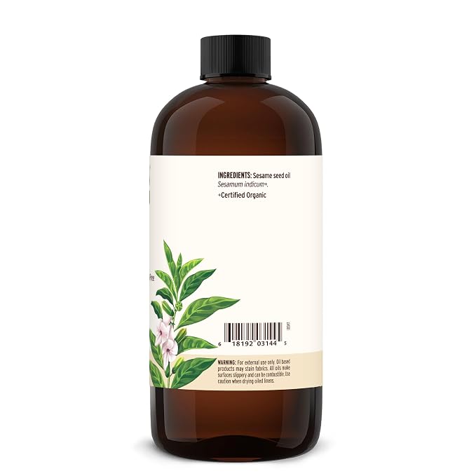 Banyan Botanicals Organic Unrefined Sesame Oil – Rich & Warming Ayurvedic - Image 7