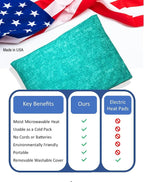 Microwavable Corn Filled Heating Pad and Cold Pack/Washable 100% Cotton Cover - Image 6