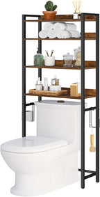 MAHANCRIS Over The Toilet Storage Rack, 4 Tier Bathroom Organizer Over Toilet - Image 8