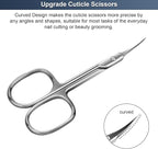 CGBE Cuticle Scissors Extra Fine Curved Blade, Super Slim Manicure Scissors - Image 2
