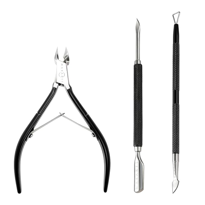 Makartt Cuticle Trimmer Set: Professional Cuticle Nipper and 2 Cuticle Pushers - Image 9