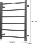Heated Towel Racks for Bathroom, Wall Mounted Electric Towel Warmer Racks - Image 4
