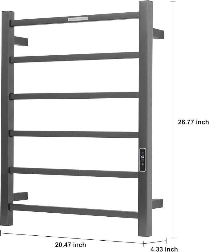 Heated Towel Racks for Bathroom, Wall Mounted Electric Towel Warmer Racks - Image 4