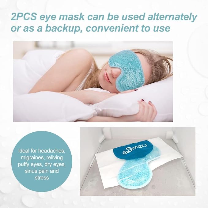 NEWGO Cooling Eye Mask for Puffy Eyes, Cold Eye Mask Eye Ice Pack for After - Image 4