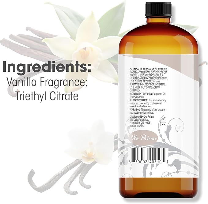 Ola Prima Vanilla Essential Oil 16oz – Therapeutic Grade Big Bottle - Image 2