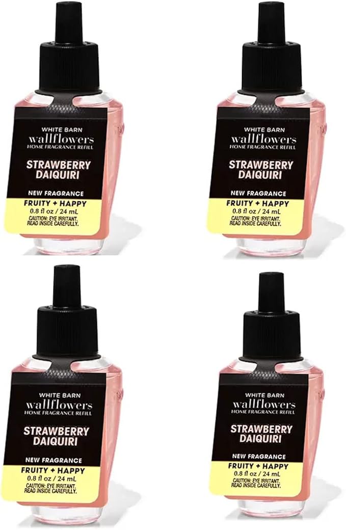 Bath & Body Works Strawberry Daiquiri WallFlowers Fragrance Refill 0.8 Oz 4 Pack by BathBodyWorks
