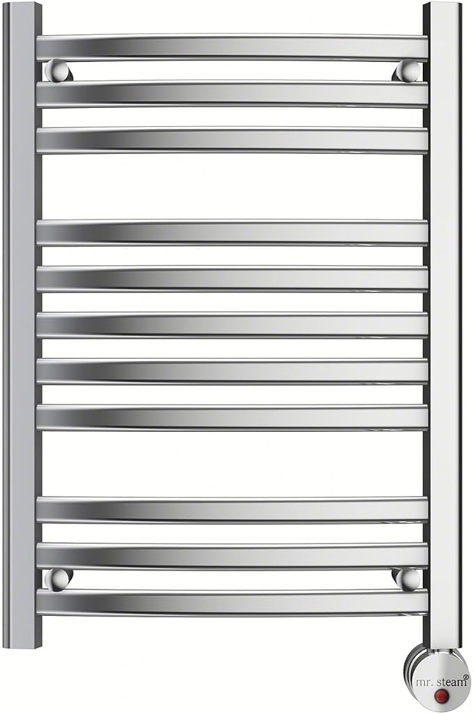 Mr Steam W228TPC Polished Chrome W228 11-Bar Wall Mounted Electric Towel Warmer - Image 2