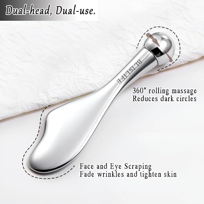 Mini Eye Care Stick, Facial Roller to Eliminate Eye Puffiness, Lighten Wrinkles - Image 3