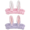 musejoy 2 Pcs Headband Bunny Ears Headband Cute Spa Headbands by musejoy