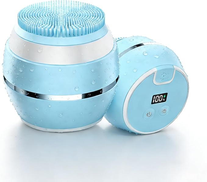 Electric Face Scrubber & Silicone Facial Cleansing Brush by Unknown